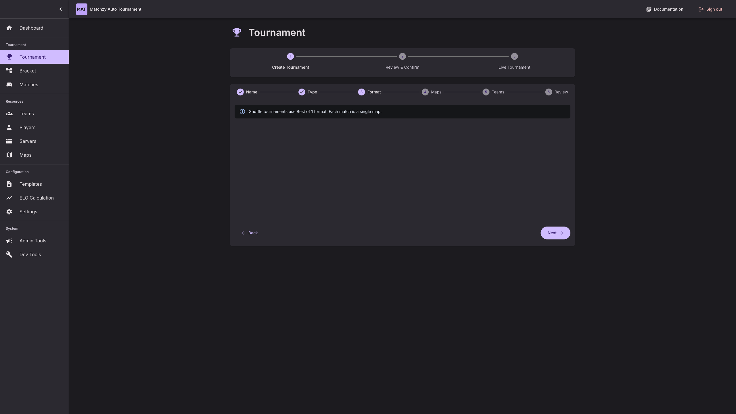 Shuffle Tournament – Format Info